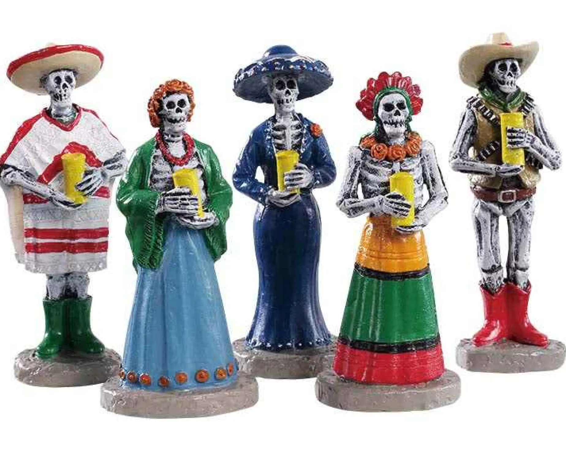 Lemax Village Collection Halloween Villages* Dia De Los Muertos Vigil, Set Of 5 Figurines #92729