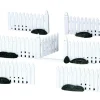 Lemax Village Collection Accessories* Plastic Picket Fence, Set Of 7 #14388