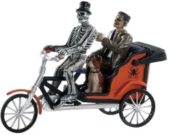 Lemax Village Collection Halloween Villages* Pedicab Ride Figurine #82572