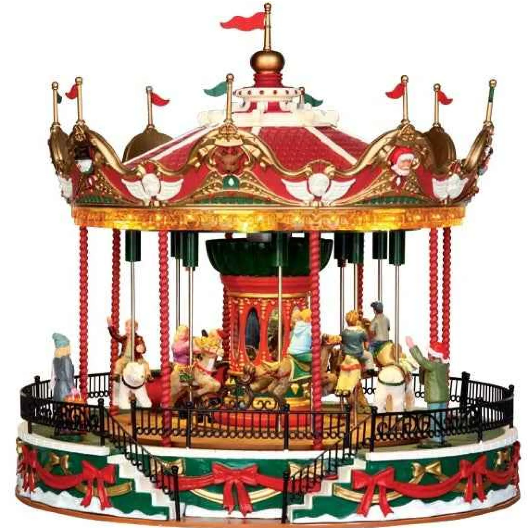 Lemax Village Collection Animated* Santa Carousel #34682