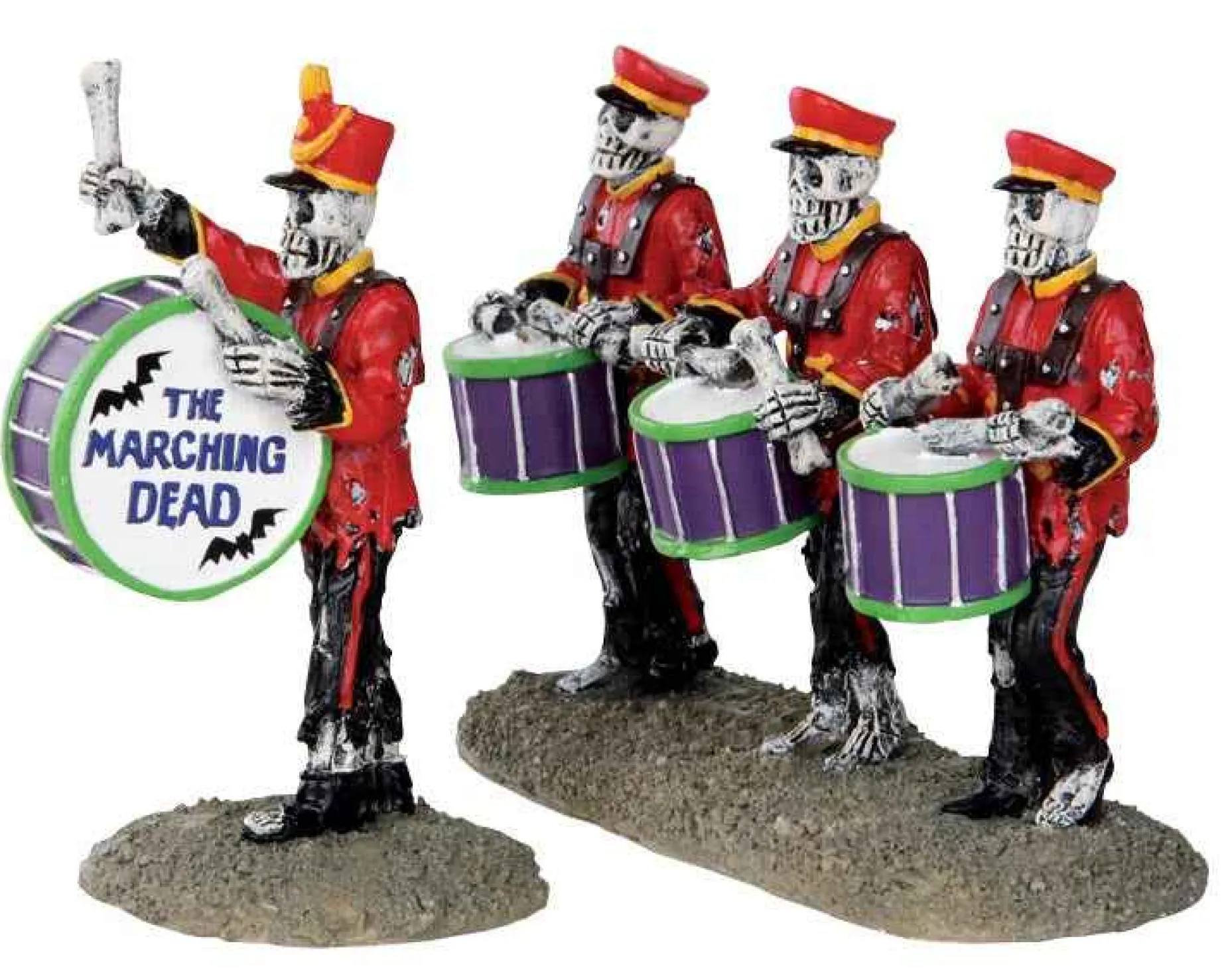 Lemax Village Collection Halloween Villages* Drum Corpse, Set Of 2 Figurines #32101