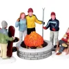 Lemax Village Collection Lighted Accessories* Fire Pit, Set Of 5, B/O Lighted Accessory #04223