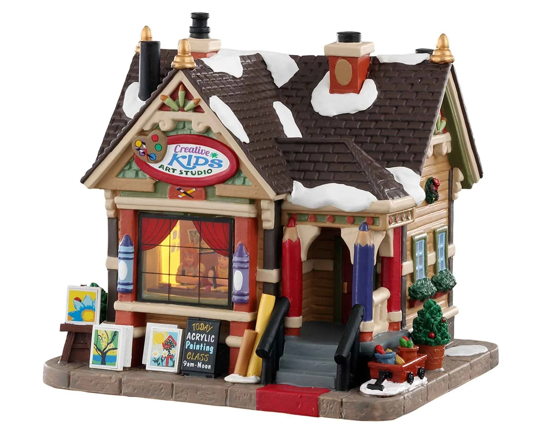 Lemax Village Collection Lighted Buildings* Creative Kids Art Studio #05656