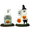 Lemax Village Collection Halloween Villages* Happy Halloween Ghosts, Set Of 2, Battery Operated (4.5V) #24934