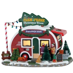 Lemax Village Collection Lighted Buildings* Farm Fresh Christmas Trees #25928