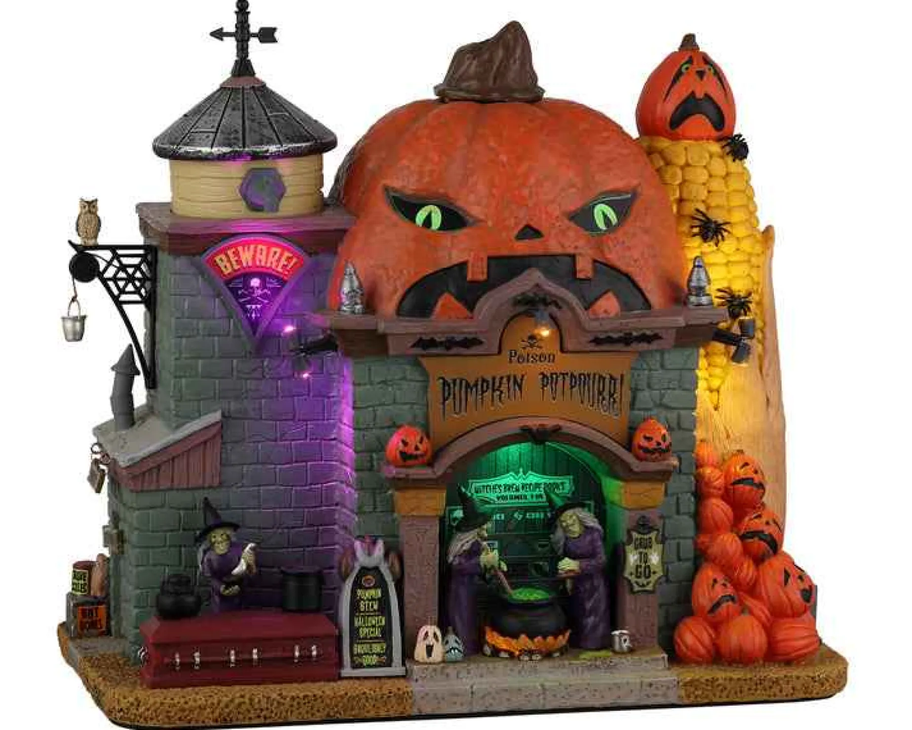 Lemax Village Collection Halloween Villages* Poison Pumpkin Potpourri, With 4.5V Adaptor #25843