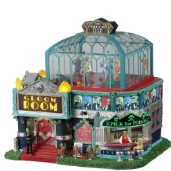 Lemax Village Collection New For 2023* The Gloom Room Club, With 4.5V Adaptor #25847