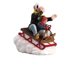 Lemax Village Collection Figurines* Sledding With Gramps #52084
