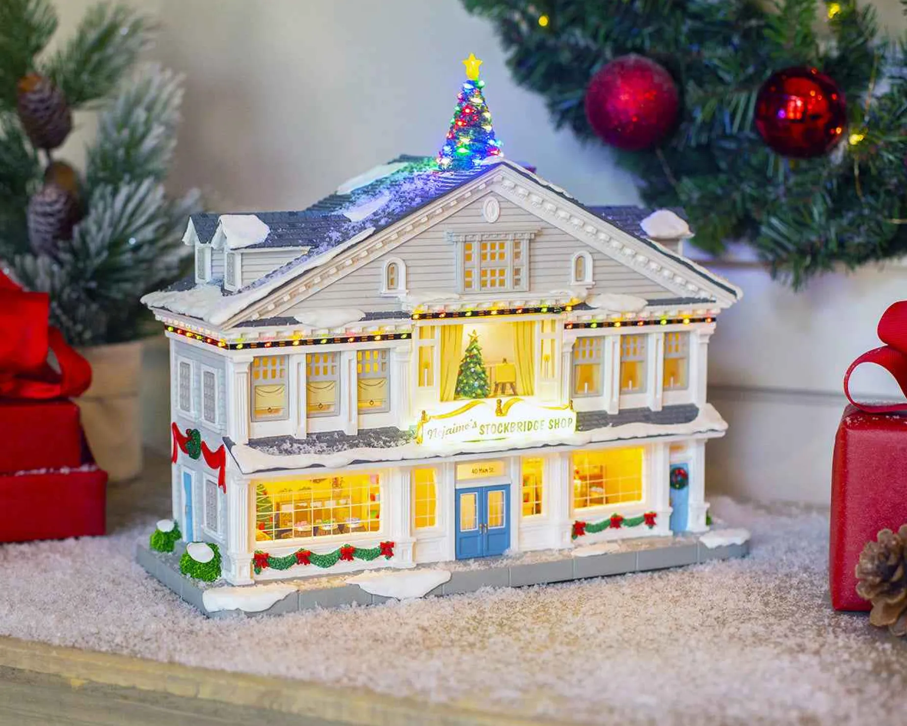 Lemax Village Collection Lighted Buildings* Nejaime's Stockbridge Shop, With 4.5V Adaptor #15807