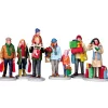 Lemax Village Collection Figurines* Holiday Shoppers, Set Of 6 #92683