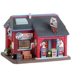 Lemax Village Collection Lighted Buildings* Clyde's Trucking Service & Repair #35054