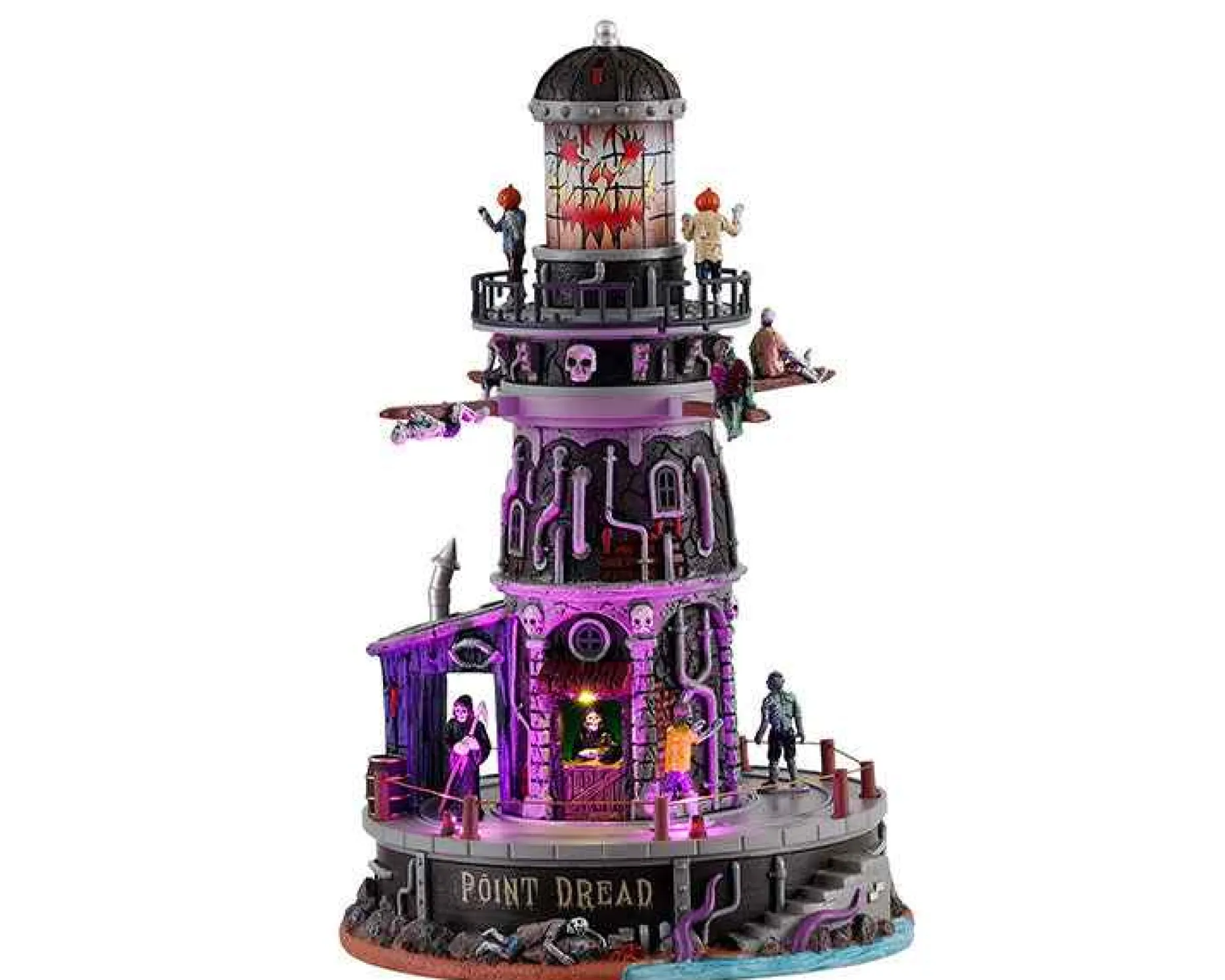 Lemax Village Collection Halloween Villages* Point Dread Lighthouse, With 4.5V Adaptor #15722