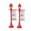 Lemax Village Collection Accessories* North Pole Lamppost, Set Of 2, Battery Operated (4.5V)72 #34091