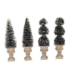 Lemax Village Collection Accessories* Cone-Shaped Sculpted Topiaries #34965