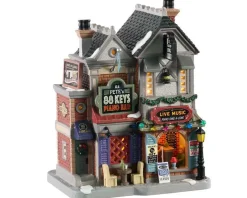 Lemax Village Collection Lighted Buildings* Mr. Pete's 88 Keys Piano Bar #05659
