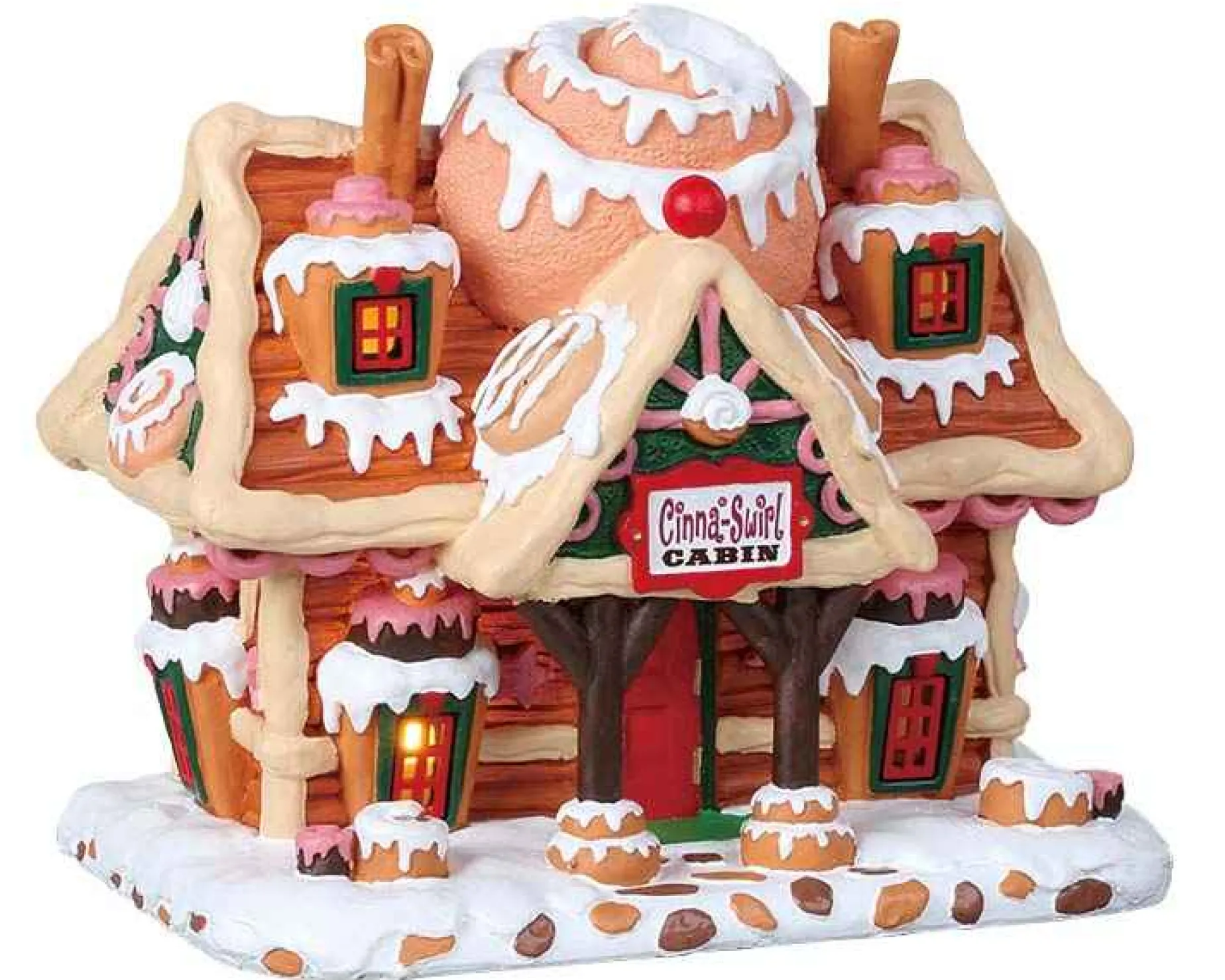 Lemax Village Collection Lighted Buildings* Cinna-Swirl Cabin #85383