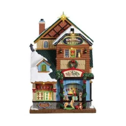 Lemax Village Collection Lighted Buildings* Merry Christmas Market #95471