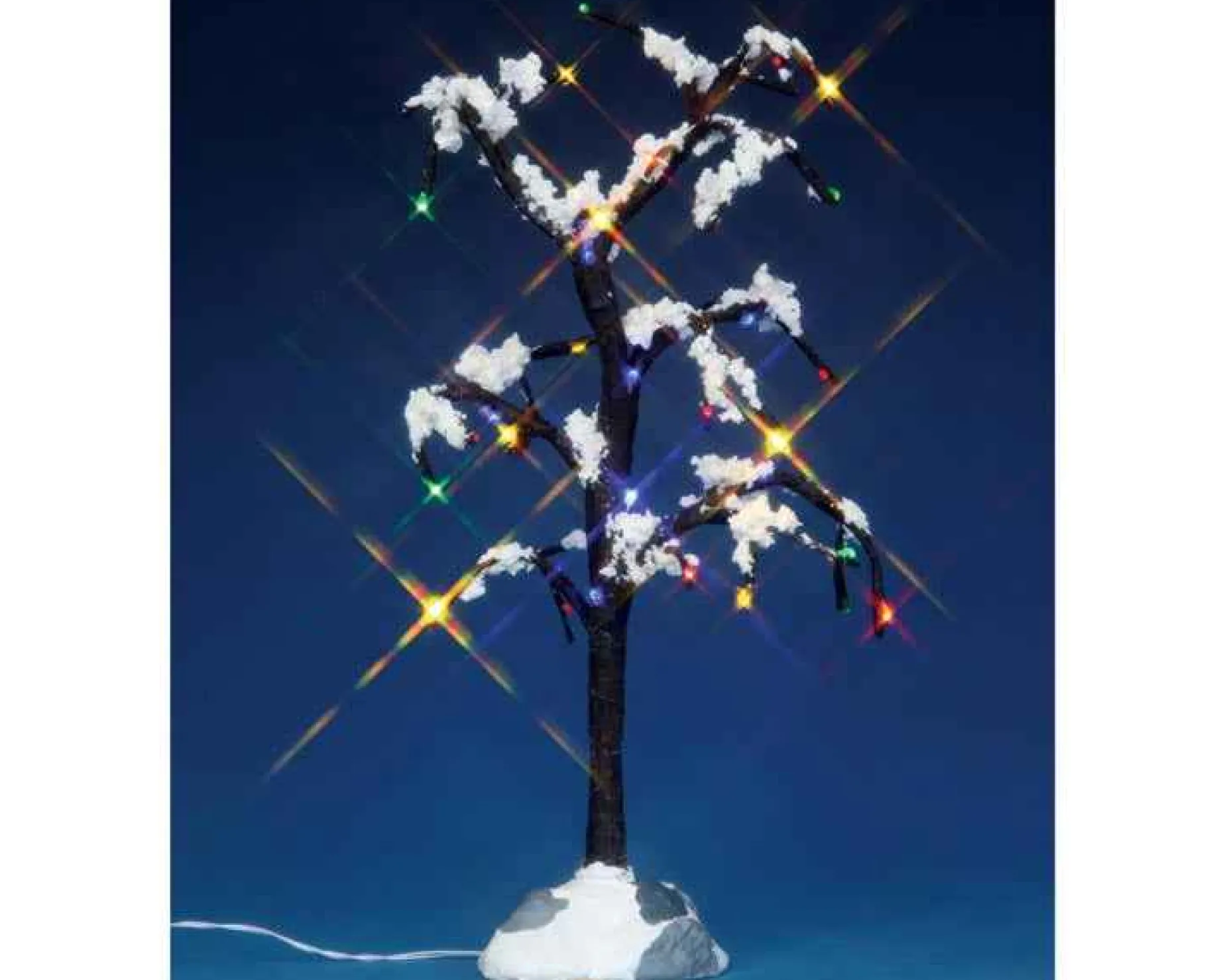 Lemax Village Collection Lighted Accessories* Snowy Dry Tree, Large, B/O #44785