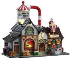 Lemax Village Collection Animated* Bell's Gourmet Popcorn Factory #75188