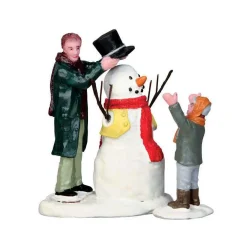 Lemax Village Collection Figurines* Sharp-Dressed Snowman, Set Of 2 #52352