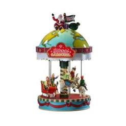 Lemax Village Collection Animated* Yuletide Carousel #94525