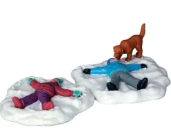 Lemax Village Collection Figurines* Snow Angels, Set Of 2 Figurines #62444