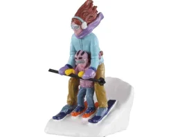 Lemax Village Collection Figurines* Mommy & Me Ski #02938