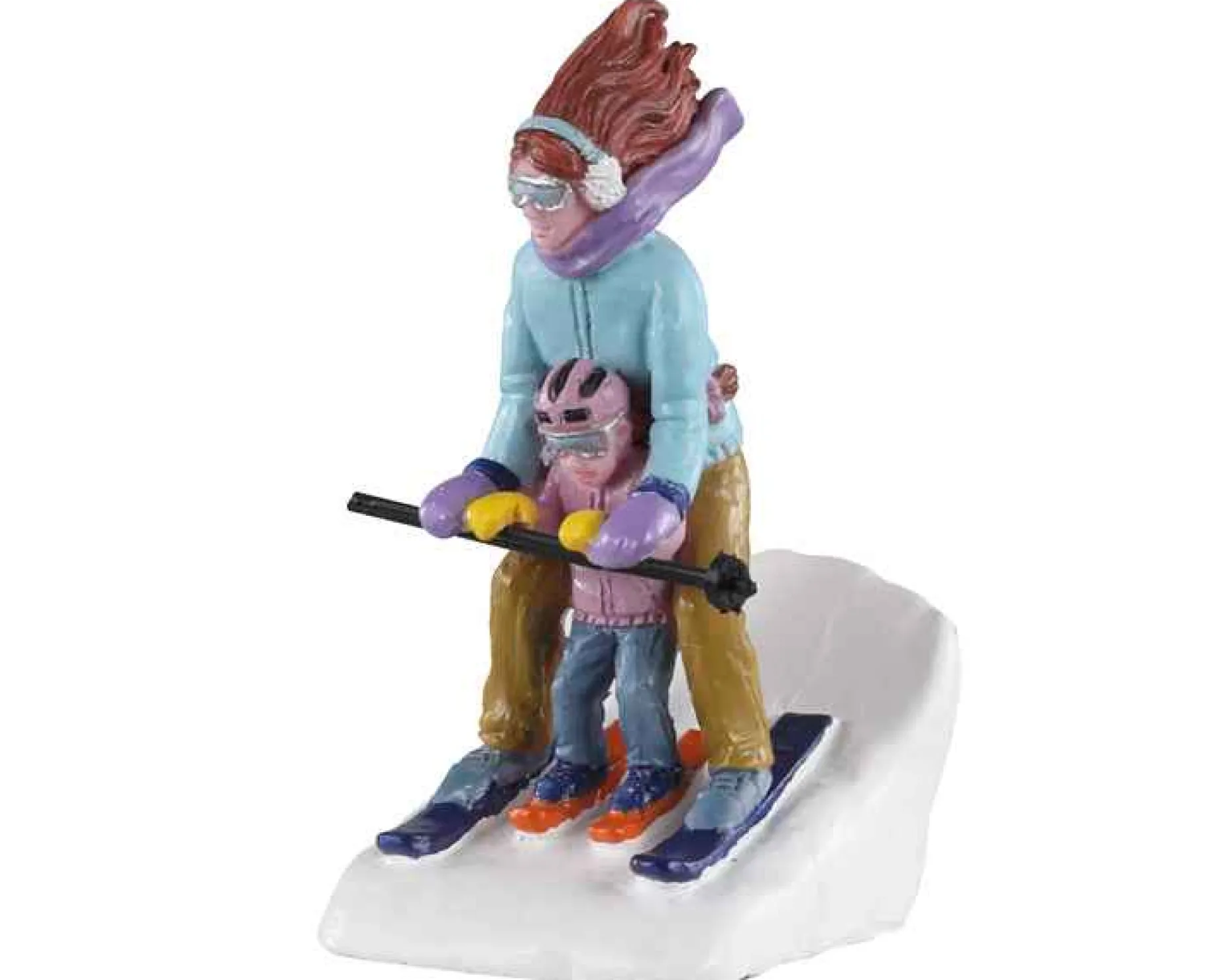 Lemax Village Collection Figurines* Mommy & Me Ski #02938