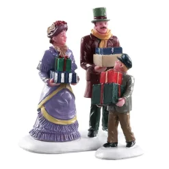 Lemax Village Collection Figurines* Walking Family, Set Of 2 #82605