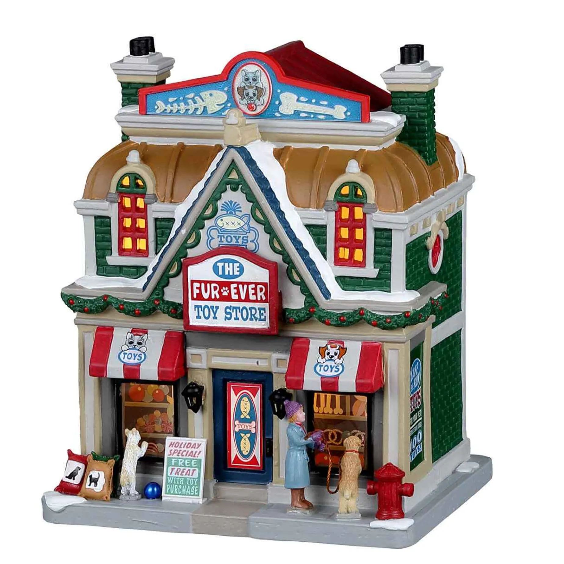 Lemax Village Collection Lighted Buildings* The Fur-Ever Toy Store #25931