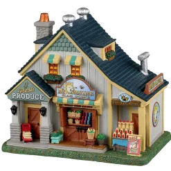 Lemax Village Collection Lighted Buildings* Morning Has Come Market #35056