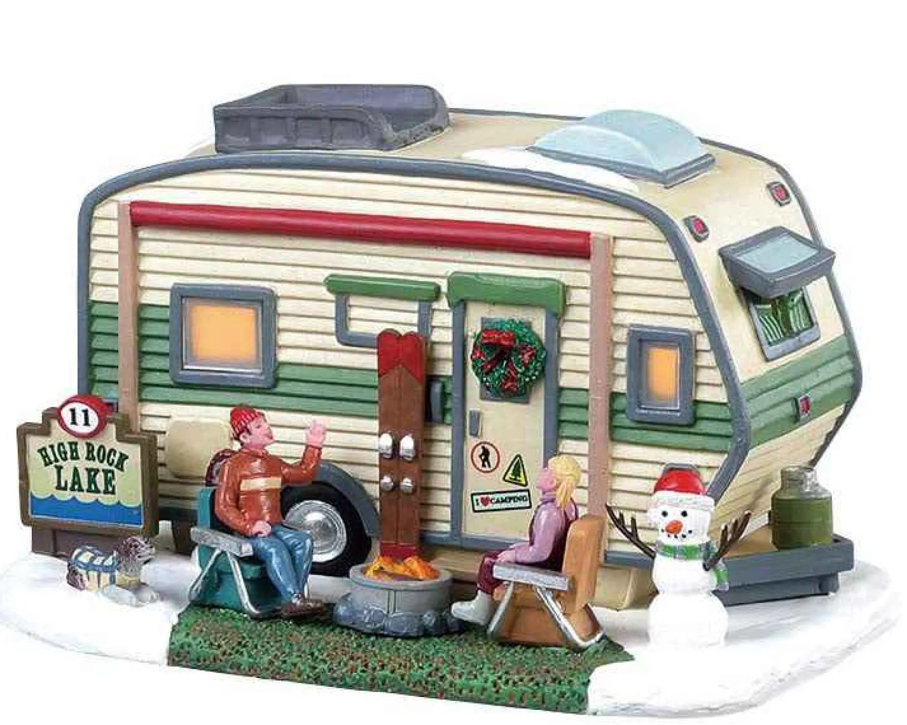 Lemax Village Collection Lighted Buildings* High Rock Lake Trailer #85322