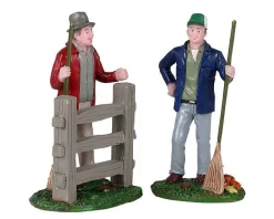 Lemax Village Collection Figurines* Friendly Neighbors, Set Of 2 Figurines #12017