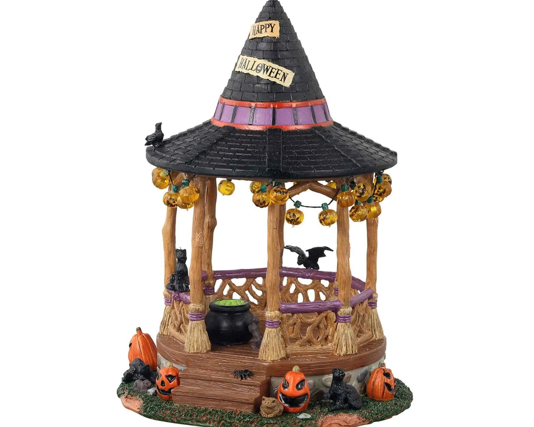 Lemax Village Collection Halloween Villages* Witch Gazebo Table Accent #13553