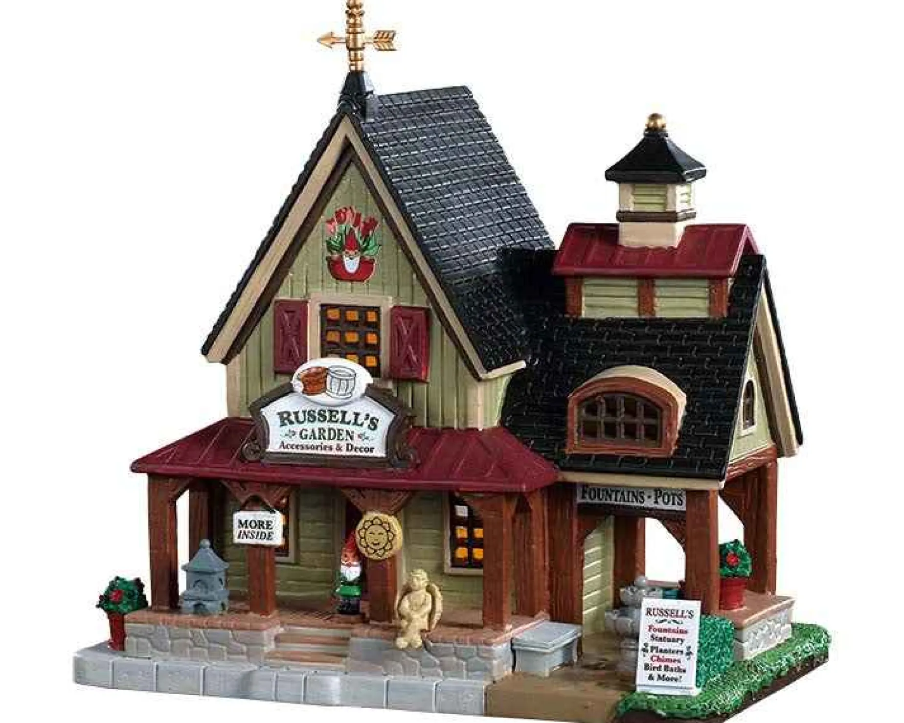 Lemax Village Collection Lighted Buildings* Russell's Garden Accessories #95515