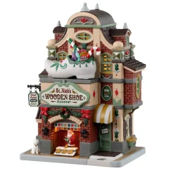 Lemax Village Collection Lighted Buildings* St. Nick's Wooden Shoe Shop #35069