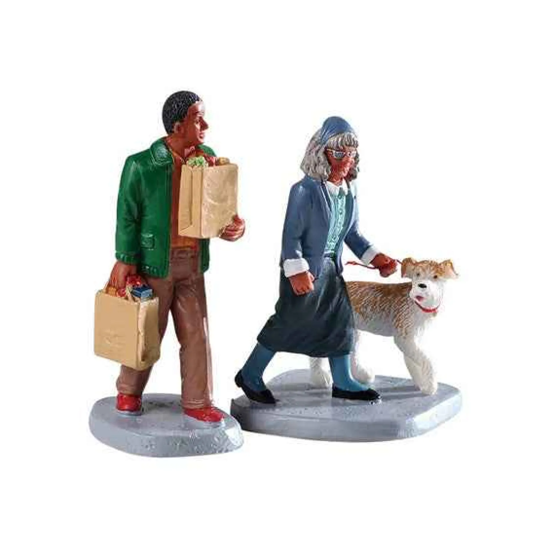 Lemax Village Collection Figurines* Happy To Help, Set Of 2 #92742