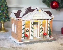 Lemax Village Collection Norman Rockwell Collection -New!* Berkshire Bank & Trust Company, With 4.5V Adaptor #15812