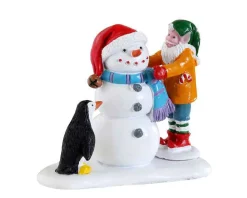 Lemax Village Collection Figurines* Building A Snowman #22134