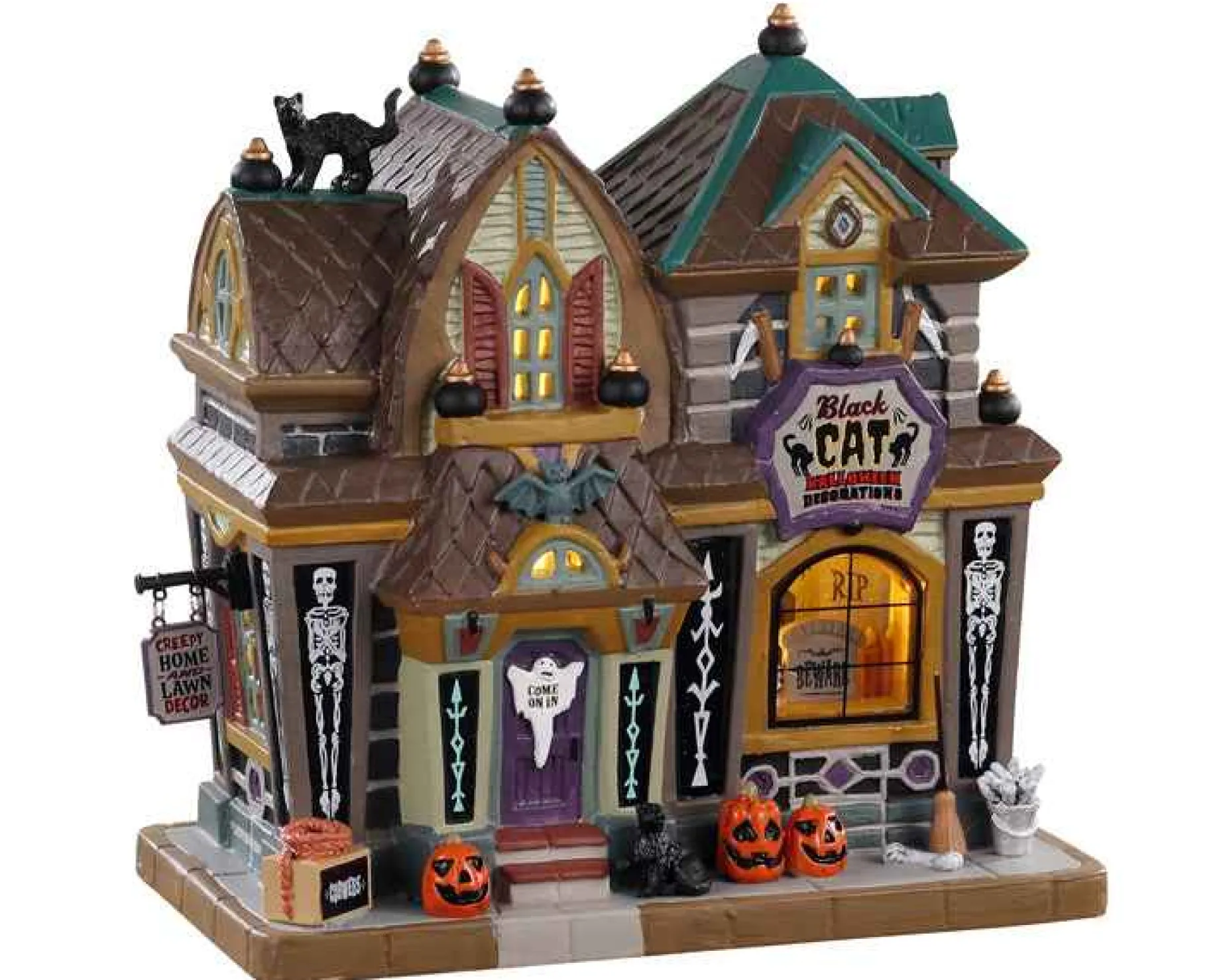 Lemax Village Collection Halloween Villages* Black Cat Halloween Decor #05610