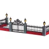 Lemax Village Collection Lighted Accessories* Lighted Wrought Iron Fence, Set Of 5, B/O Lighted Accessory #54303