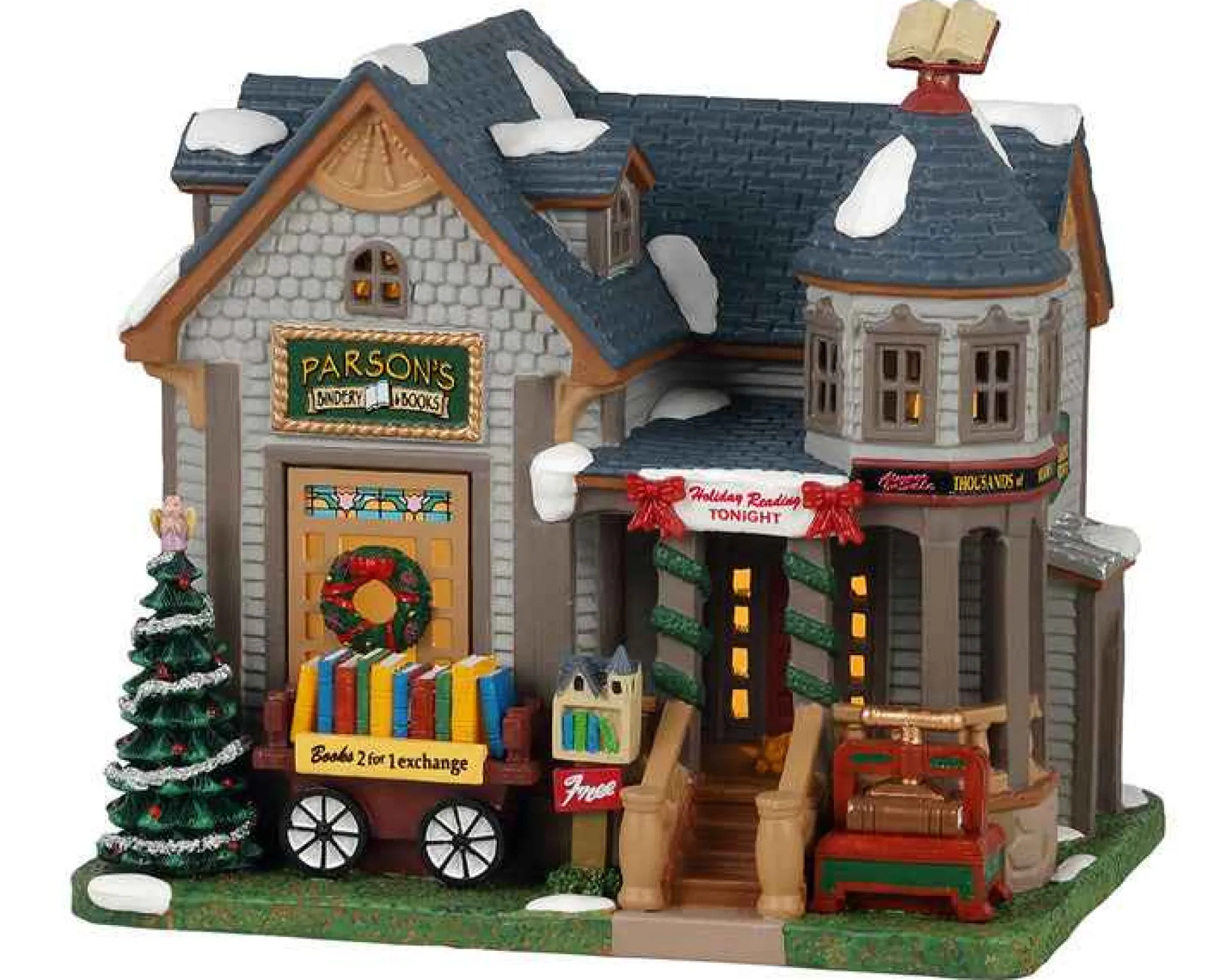 Lemax Village Collection Lighted Buildings* Parson's Bindery & Books #15762