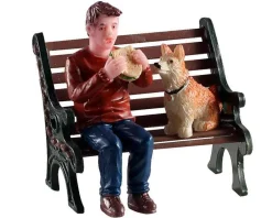 Lemax Village Collection Figurines* Lunchbreak Buddy #02917