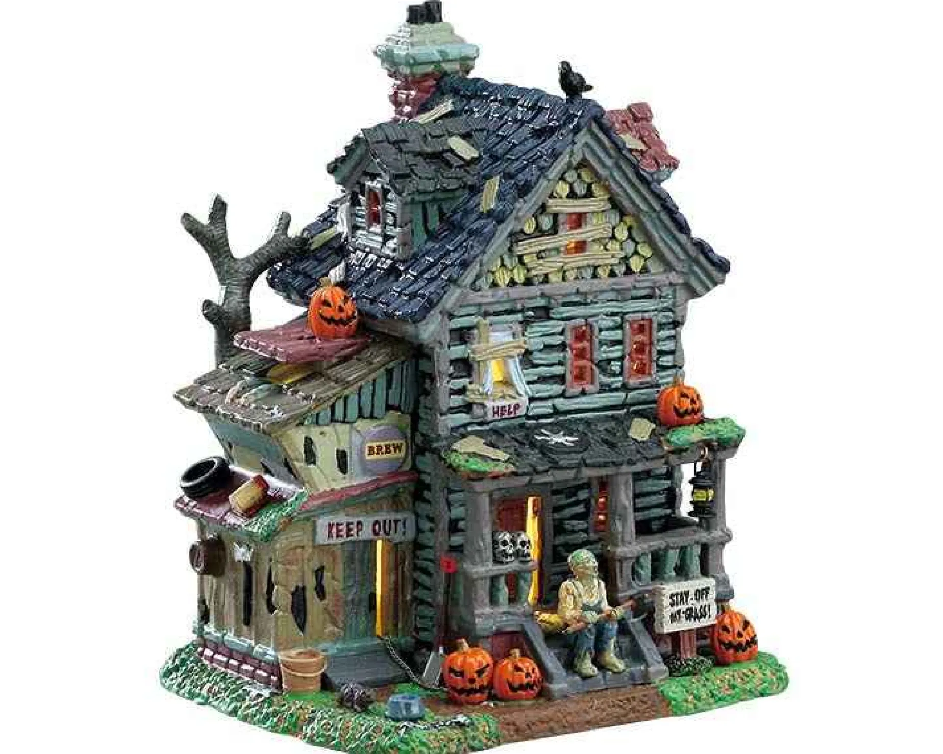 Lemax Village Collection Halloween Villages* Creepy Neighborhood House #75185