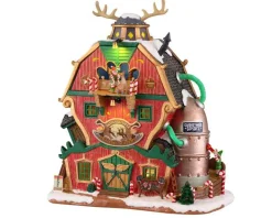 Lemax Village Collection Lighted Buildings* Santa's Reindeer Training Academy, B/O #15793