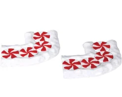 Lemax Village Collection Accessories* Candy Cane Lane, Curved, Set Of 2 #74207
