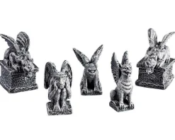 Lemax Village Collection Halloween Villages* Gargoyles, Set Of 5 #52124