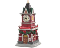 Lemax Village Collection Animated* Tannenbaum Clock Tower, B/O (1.5V) #05679