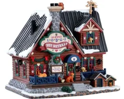 Lemax Village Collection Lighted Buildings* Alpine Lodge Pet Retreat #75255