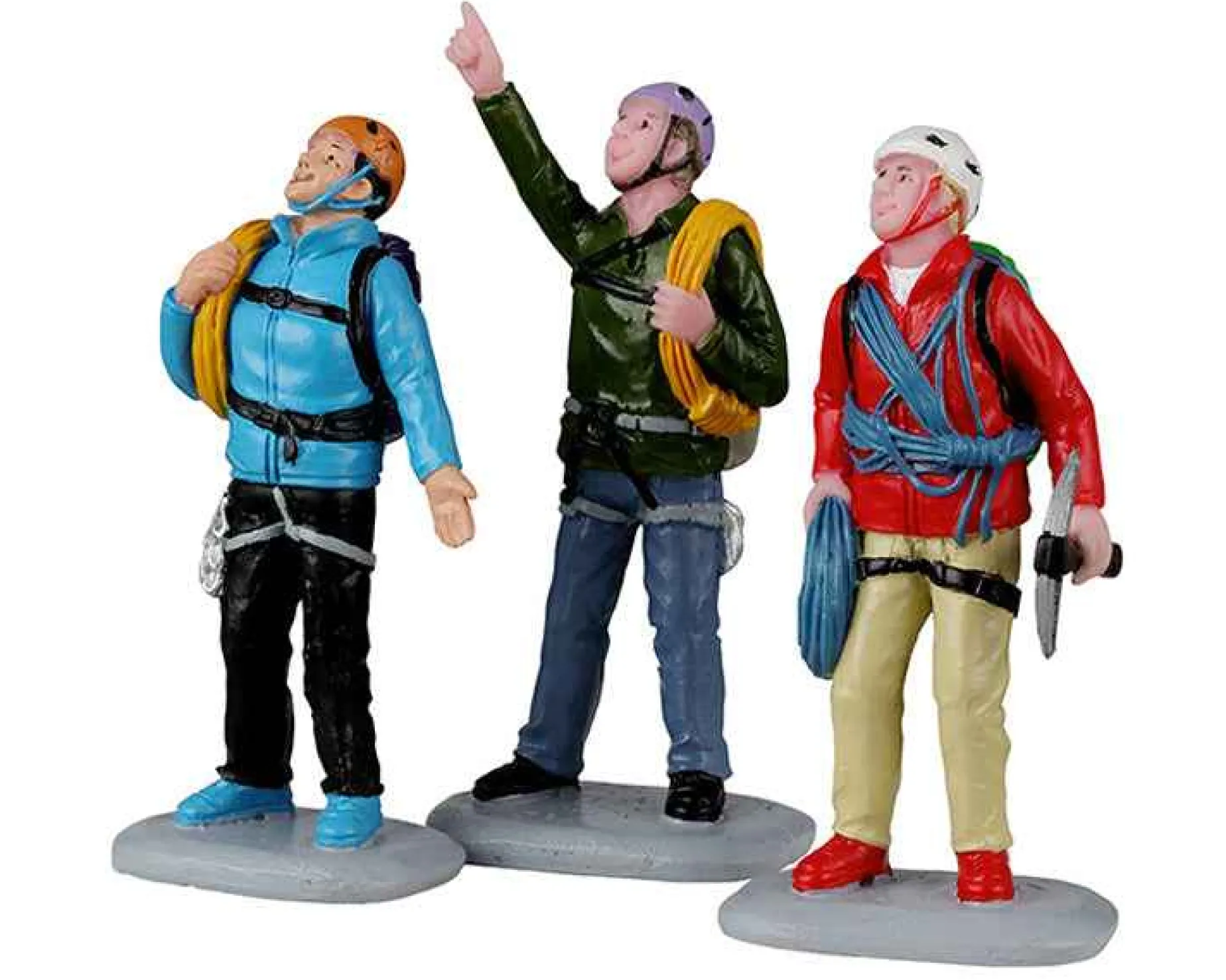 Lemax Village Collection Figurines* Vertical Mountain Climbers, Set Of 3 #22136